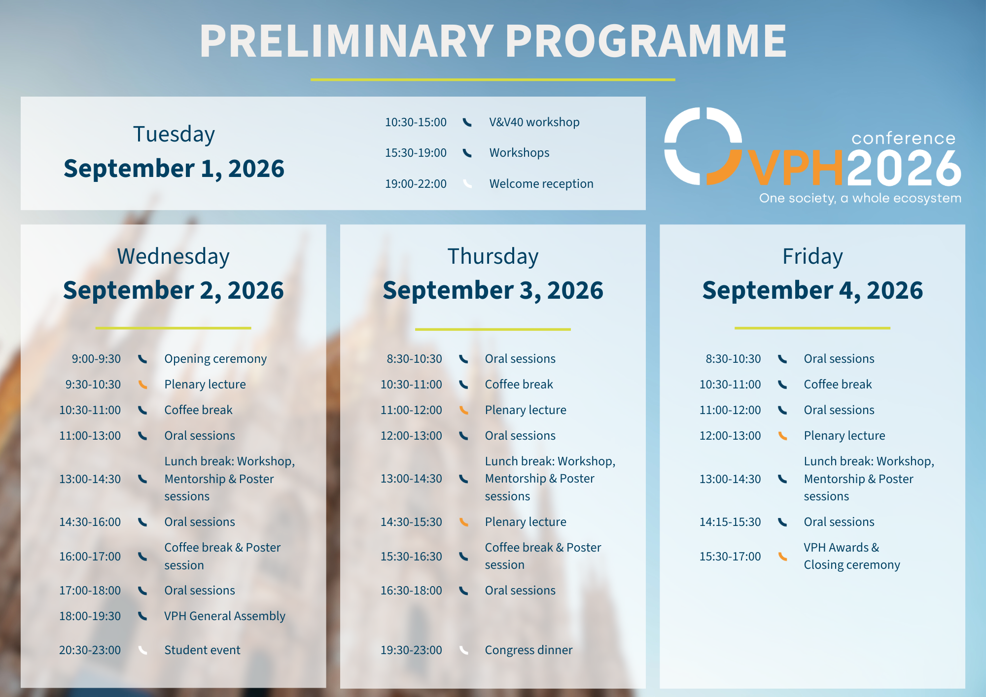 VPH 2026 preliminary programme overview